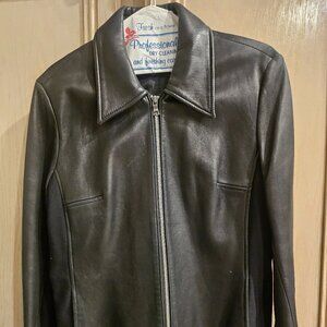 Banana Republic 90's vintage black leather jacket
